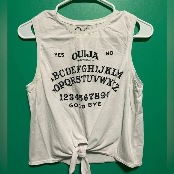 Ouija Board Tie Crop Top - Picture 1 of 3